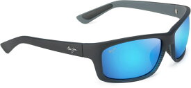 【送料無料】 マウイジム メンズ サングラス・アイウェア アクセサリー Kanaio Coast Polarized Sunglasses MATTE TRANSP BLUE BLACK STRIPE