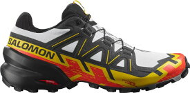 【送料無料】 サロモン メンズ スニーカー ランニングシューズ シューズ Speedcross 6 Trail-Running Shoes - Men's WHITE/BLACK/EMPIRE YELLOW