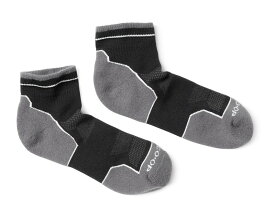 【送料無料】 アールイーアイ メンズ 靴下 アンダーウェア COOLMAX EcoMade Lightweight Flash Quarter Socks BLACK