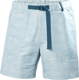 【送料無料】 ヘリーハンセン メンズ ハーフパンツ・ショーツ ボトムス Solen Printed Recycled 6" Water Shorts - Men's DUSTY BLUE FJORD WAVES PRINT
