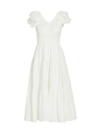 【送料無料】 エン セゾン レディース ワンピース トップス Amaya Cotton Midi-Dress off white