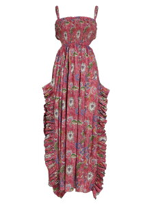 yz L[iRX^X fB[X s[X gbvX Margo Floral Ruffled Maxi Dress pink enchanted paisley
