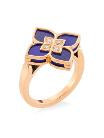 【送料無料】 ロバートコイン レディース リング アクセサリー Venetian Princess 18K Rose Gold, Lapis Lazuli & Diamond Ring rose gold