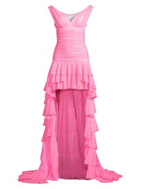 【送料無料】 ノーマカマリ レディース ワンピース トップス Tara High-Low Ruffled Gown candy pink