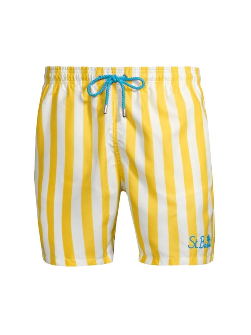  エムシーツーセイントバース メンズ ハーフパンツ・ショーツ 水着 Classic Striped Swim Trunks yellow