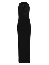 【送料無料】 ノーマカマリ レディース ワンピース トップス Neeta Cowl Neck Slit Gown black