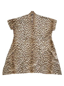 【送料無料】 バレンシアガ レディース ワンピース トップス Leopard Oversized Dress beige