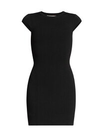 【送料無料】 ヴィクトリア ベッカム レディース ワンピース トップス Jersey Cap-Sleeve Mini Dress black