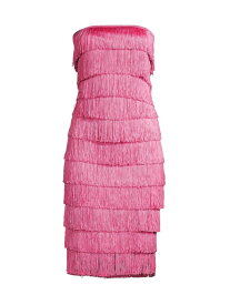 【送料無料】 ノーマカマリ レディース ワンピース トップス Fringe Strapless Sheath Dress candy pink
