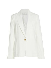 【送料無料】 ヴィンス レディース ジャケット・ブルゾン ブレザー アウター Single-Breasted Blazer off white