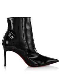 【送料無料】 クリスチャン・ルブタン レディース ブーツ・レインブーツ シューズ Sporty Kate 85MM Patent Leather Stiletto Boots black