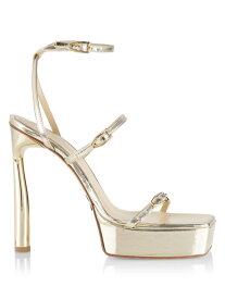 【送料無料】 ポール・アンドリュー レディース サンダル シューズ Slinky Patent Leather Platform Sandals platinum