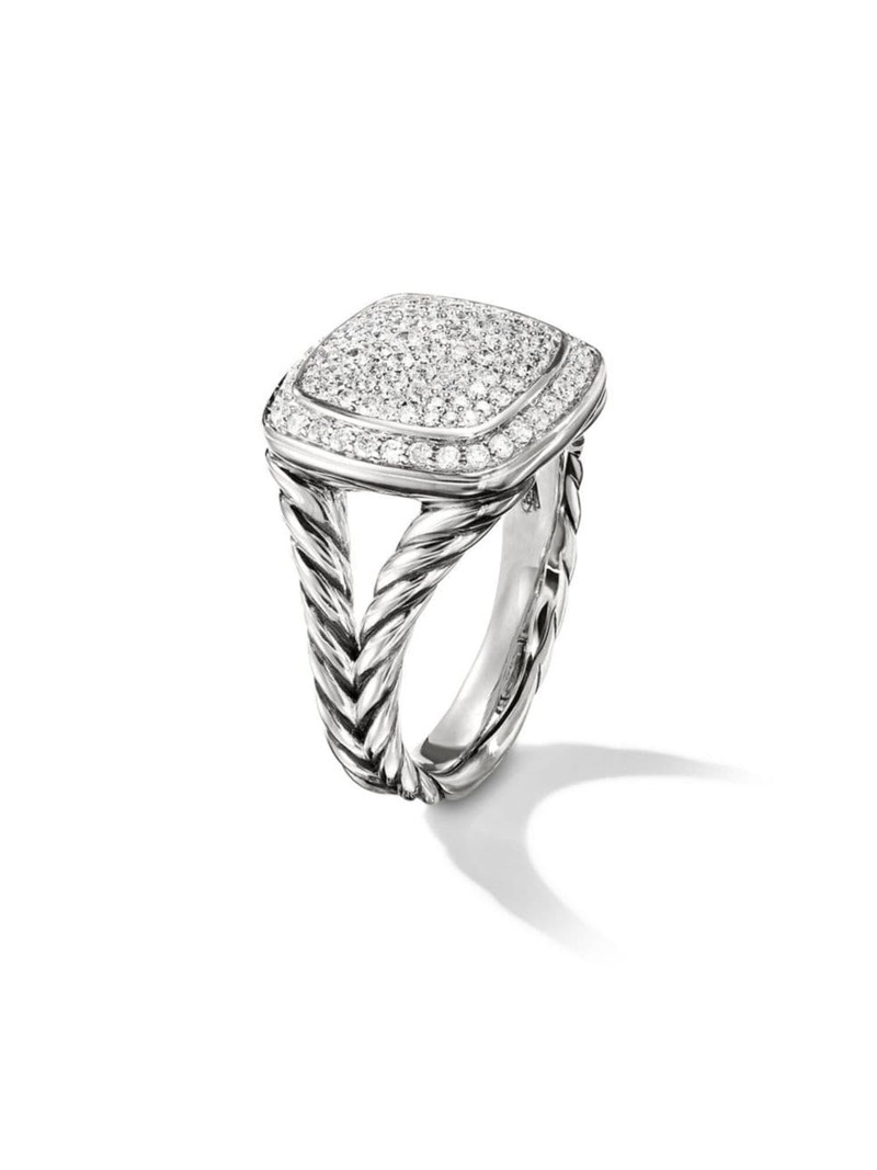 デイビット・ユーマン レディース リング アクセサリー Chatelaine Ring with Gemstone and Diamonds in  18K Gold garnet 通販