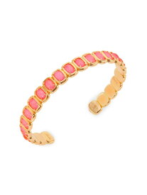 【送料無料】 アイブイアイ レディース ブレスレット・バングル・アンクレット アクセサリー Toy 18K Gold-Plated, Glass & Enamel Cuff Bracelet pink
