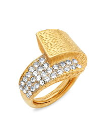 【送料無料】 ケネスジェイレーン レディース リング アクセサリー 22K-Gold-Plated & Glass Crystal Adjustable Ring gold