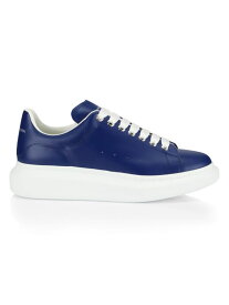 【送料無料】 アレキサンダー・マックイーン メンズ スニーカー シューズ Oversized Leather Sneakers utopia blue white