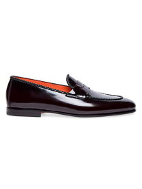 【送料無料】 サントーニ メンズ オックスフォード シューズ Leather Penny Loafers burgundy