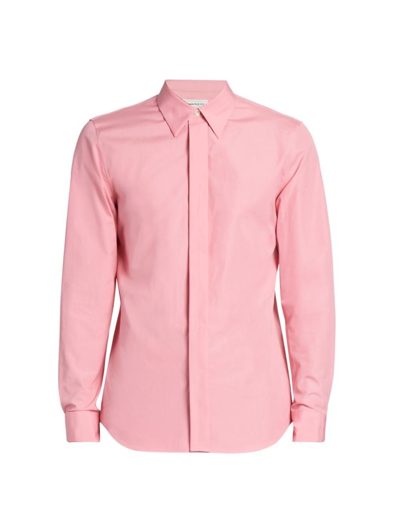  アレキサンダー・マックイーン メンズ シャツ トップス Cotton Button-Front Shirt rose