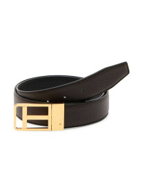 【送料無料】 トム・フォード メンズ ベルト アクセサリー Leather T Logo Belt brown black
