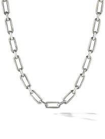 【送料無料】 デイビット・ユーマン メンズ ネックレス・チョーカー・ペンダントトップ アクセサリー Sterling Silver Elongated Open Link Chain Necklace silver