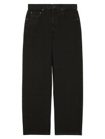 【送料無料】 バレンシアガ レディース デニムパンツ ジーンズ ボトムス Large Jeans pitch black