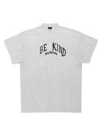 【送料無料】 バレンシアガ メンズ Tシャツ トップス Be Kind Oversized T-Shirt grey