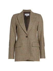 【送料無料】 デレクラムテンクロスバイ レディース ジャケット・ブルゾン ブレザー アウター Madalyn Glen Check Blazer amber green multi