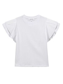 【送料無料】 フレーム レディース Tシャツ トップス Cotton Puff-Sleeve Crewneck T-Shirt blanc