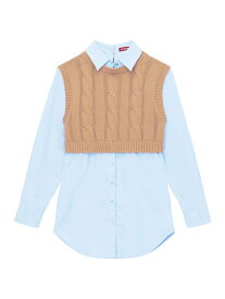 【送料無料】 スタウド レディース シャツ トップス Cooper Sweater Shirt camel french blue