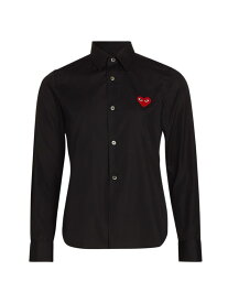 【送料無料】 コム・デ・ギャルソン レディース シャツ トップス Heart Button Down Shirt black