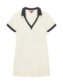 【送料無料】 スタウド レディース ワンピース トップス STAUD COURT Volley Minidress ivory black