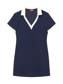 【送料無料】 スタウド レディース ワンピース トップス STAUD COURT Volley Minidress navy ivory