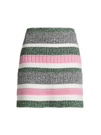 【送料無料】 バリー レディース スカート ボトムス Striped Cashmere Mini Skirt barrie brume marl lamaine