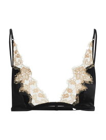 【送料無料】 キキデモントパーネス レディース ブラジャー アンダーウェア Orchid Lace & Silk Soft Bra black