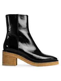 【送料無料】 ピエールアルディ レディース ブーツ・レインブーツ シューズ Jim Folk 75MM Patent Leather Booties black