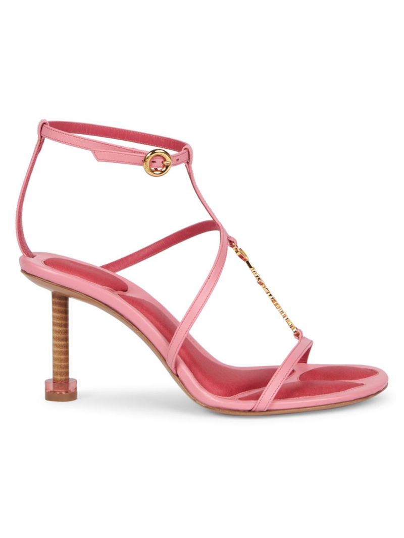 【送料無料】 ジャクエムス レディース サンダル シューズ Les Sandales Pralu 80MM Leather Stiletto Sandals pinkのサムネイル