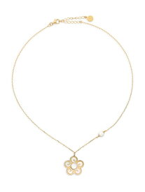 【送料無料】 マジョリカ レディース ネックレス・チョーカー・ペンダントトップ アクセサリー Roxana Gold-Plated Silver & Faux White Mother-Of-Pearl Chain Necklace pearl