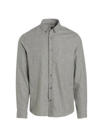 【送料無料】 フレーム メンズ シャツ トップス Collared Wool-Blend Shirt light grey