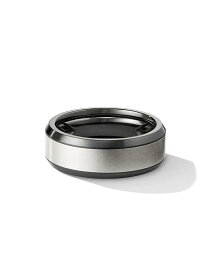 【送料無料】 デイビット・ユーマン メンズ リング アクセサリー Beveled Band Ring in Black Titanium with Grey Titanium titanium