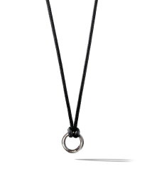 【送料無料】 デイビット・ユーマン メンズ ネックレス・チョーカー・ペンダントトップ アクセサリー Circle Amulet Necklace black