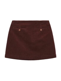 【送料無料】 スタウド レディース スカート ボトムス Annette Corduroy Miniskirt mahogany