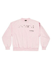 【送料無料】 バレンシアガ レディース パーカー・スウェット アウター Hand Drawn Regular Fit Sweatshirt pink