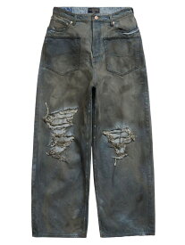 【送料無料】 バレンシアガ メンズ デニムパンツ ジーンズ ボトムス Patched Pockets Baggy Jeans blue faded