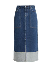 【送料無料】 バッシュ レディース スカート ボトムス Vicky Denim Midi-Skirt blue jeans