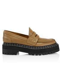 【送料無料】 プロエンザショラー レディース オックスフォード シューズ Leather Lug-Sole Loafers dark beige