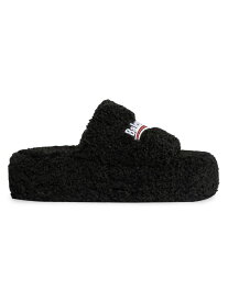 【送料無料】 バレンシアガ レディース サンダル シューズ Furry Platform Sandals black