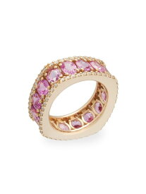 【送料無料】 ミセノ レディース リング アクセサリー Procida 18K Rose Gold, Diamond & Pink Sapphire Band Ring rose gold