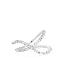 【送料無料】 ペイジノヴィック レディース リング アクセサリー Flou 18K White Gold & 0.46 TCW Diamond 2-Row Crisscross Ring white gold
