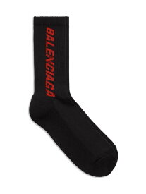 【送料無料】 バレンシアガ メンズ 靴下 アンダーウェア Racer Socks black