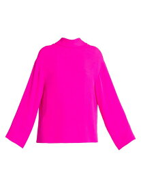 【送料無料】 ヴァレンティノ レディース シャツ トップス High-Neck Georgette Top pink